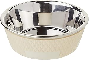 PetRageous Kona Stainless-Steel Non-Slip Dishwasher Safe Bowl for Small and Medium Dogs and Cats