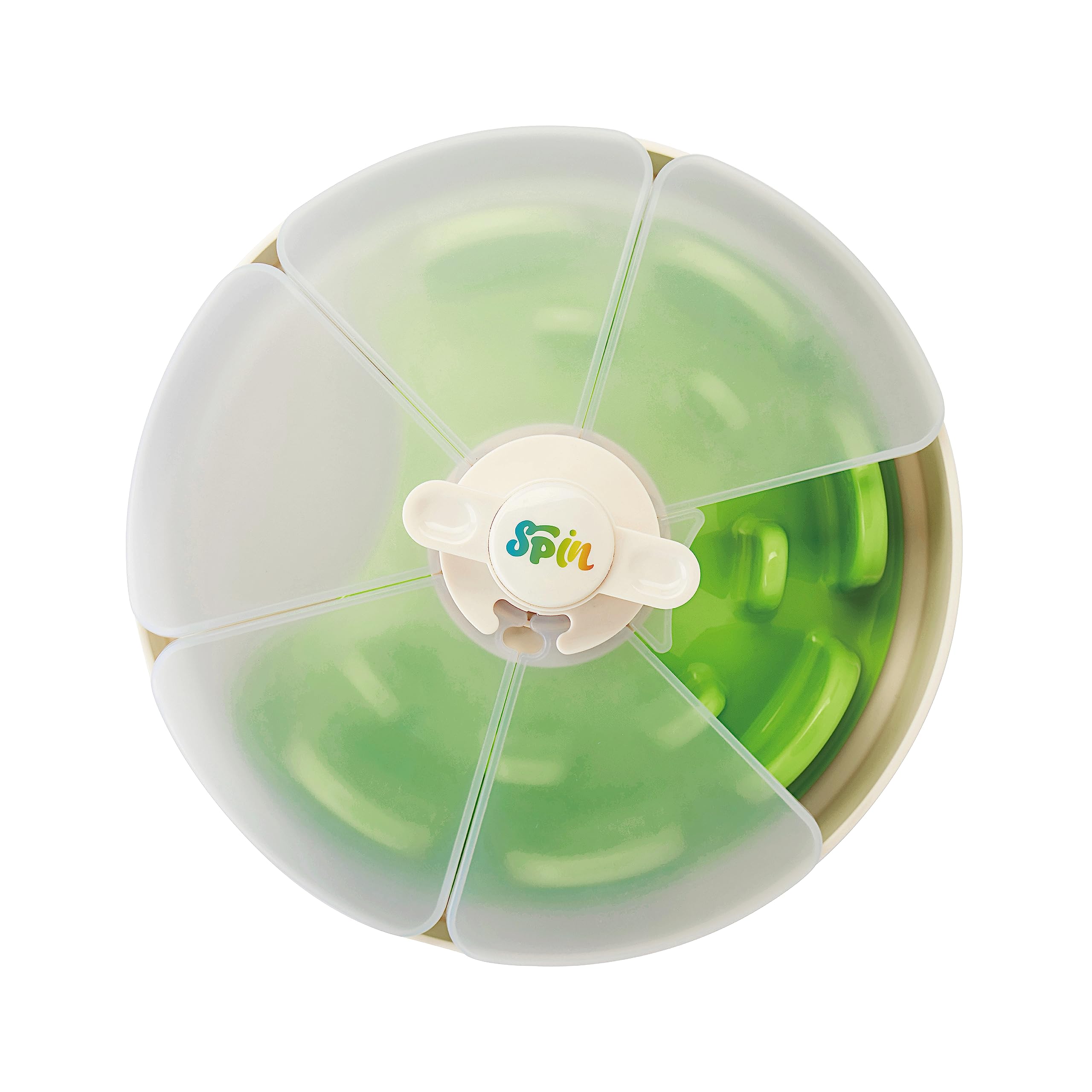 PetDreamHouse SPIN Interactive Feeder UFO Maze Green With Twister Lid lv3 Tricky — image 1