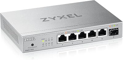 Zyxel XMG-105 5-Port 2.5G Multi-Gig Unmanaged Switch 1x 10G SFP+ Desktop
