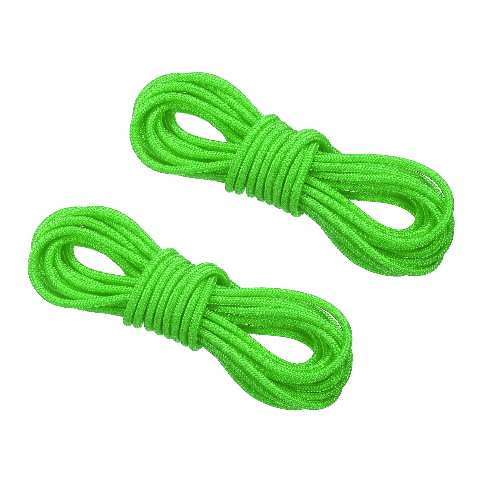 PATIKIL Archery D Loop Rope 3 Meters, 2 Pack Bow D Loop String Release Material Nock Wire Nocking Loop Buckle Ring for Compound Bowstring, Bright Green