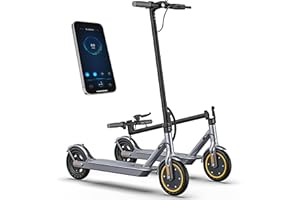 NAVIC Electric Scooter, 19Mph Top Speed, Up to 19-23 Miles Range, 8.5" Solid Tires, Folding Commuting Scooter, Dual Braking, Dual Suspension