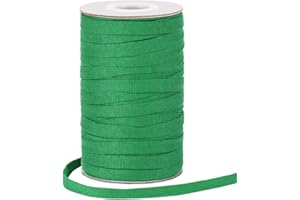 SHINTOP Plant Ties, 164 Feet 8mm Green Garden Twine Soft Garden String Stretchy Tree Supports Biodegradable for Tomato Plants, Climbing Roses and Vines Organizing