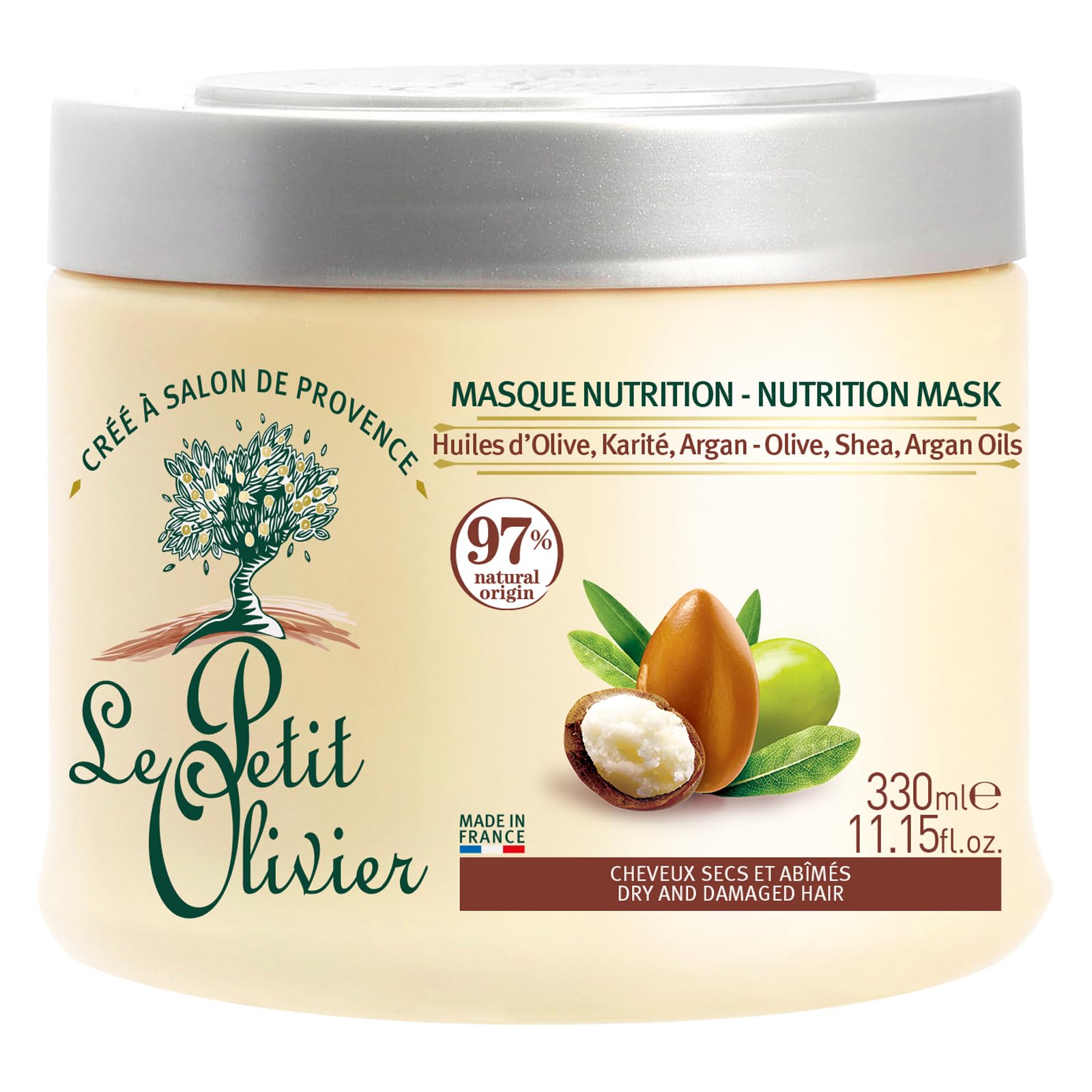 Le Petit Olivier Nutrition Mask - Dry and Damaged Hair For Unisex 11.15 oz Masque