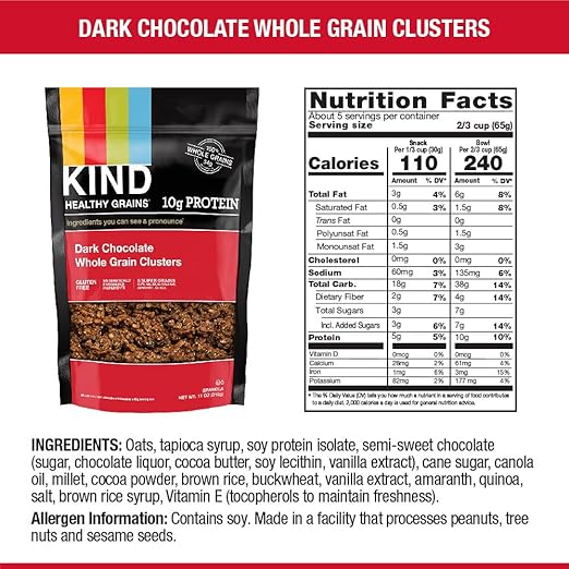 Kind Granola Nutrition Facts Besto Blog