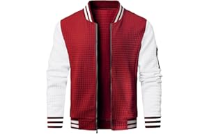 Wizoat Mens Casual Jacket Lightweight Jacket Varsity Coat