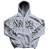 BEAUDRM Men's Zip Up Hoodie Sweatshirt Graphic Long Sleeve Hooded Jackets Outerwear