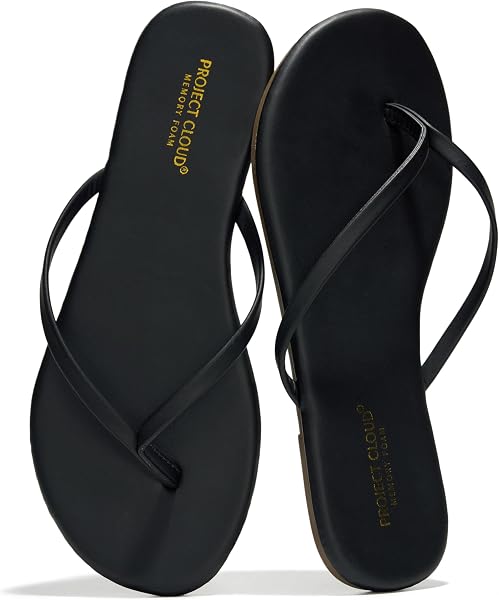 Project Cloud Flip Flops for Women Memory Foam Flats Sandals (Foundations) | Lightweight; Memory Foam Insole; Durable Non-Sli