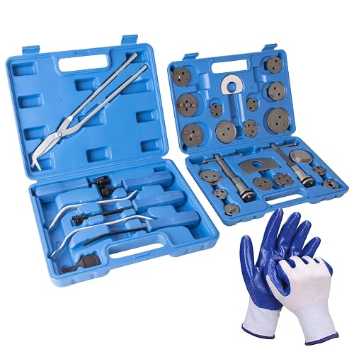 Brake Service Tool Kit 8 PC Drum Brake Tool Kit With Spring Compressor ...