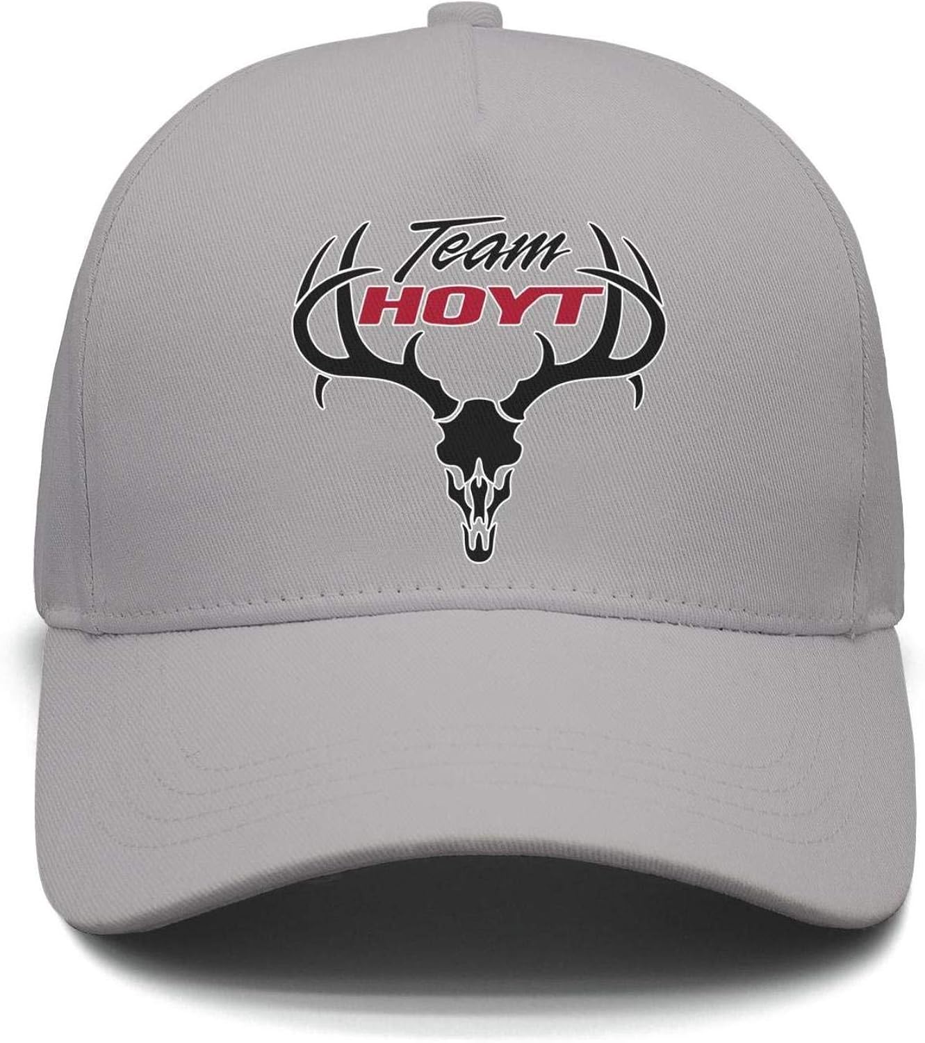 TeamHoytBlackLogoClassic Adjustable Mesh Grey Unisex