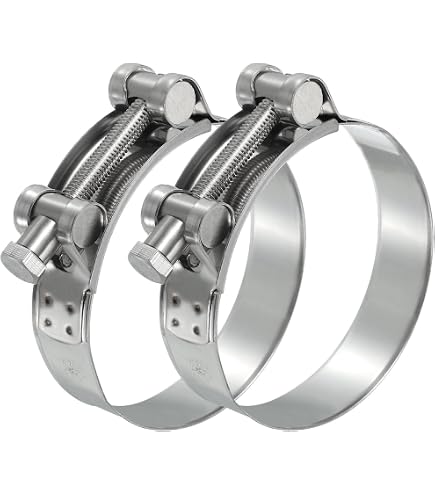 10-Pack Stainless Steel T-Bolt Hose Clamps – 26-28mm Heavy Duty, Vent Type, For Turbo & Engine Cooling Hoses