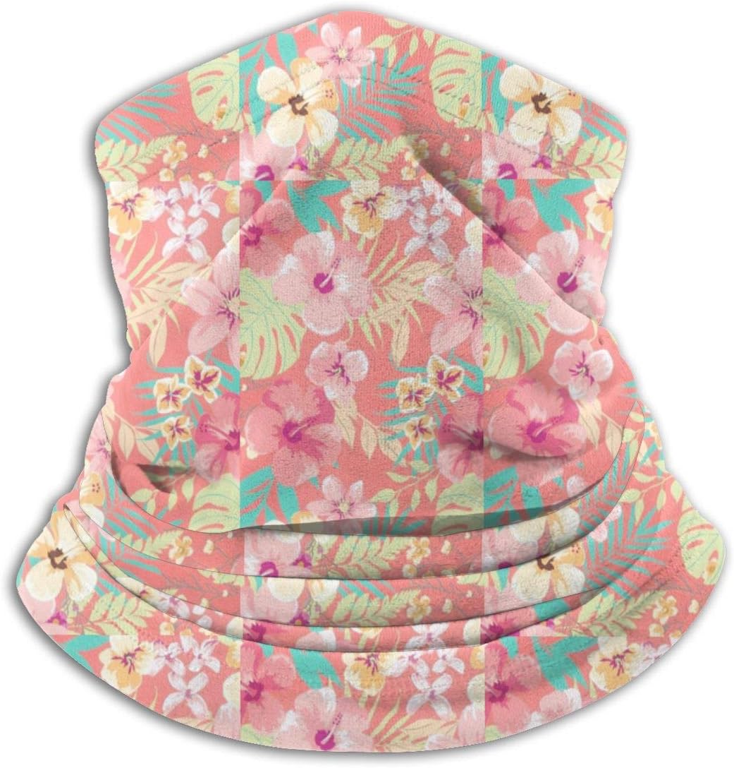 Face Mask Custom Style Flowers Colorful 3D Seamless Half Face Bandanas Balaclava