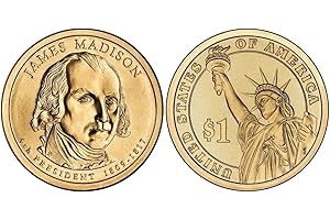 2007 P James Madison, 25-coin Bankroll of Presidential Dollars Uncirculated