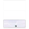 EZ Checks Premium Blank Hologram High Security Laser Check Stock | 500 Sheets | Blue/Maroon | Check at Bottom)