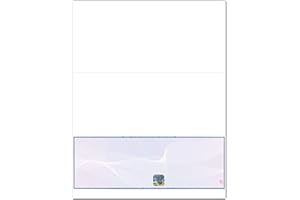 EZ Checks Premium Blank Hologram High Security Laser Check Stock | 500 Sheets | Blue/Maroon | Check at Bottom)