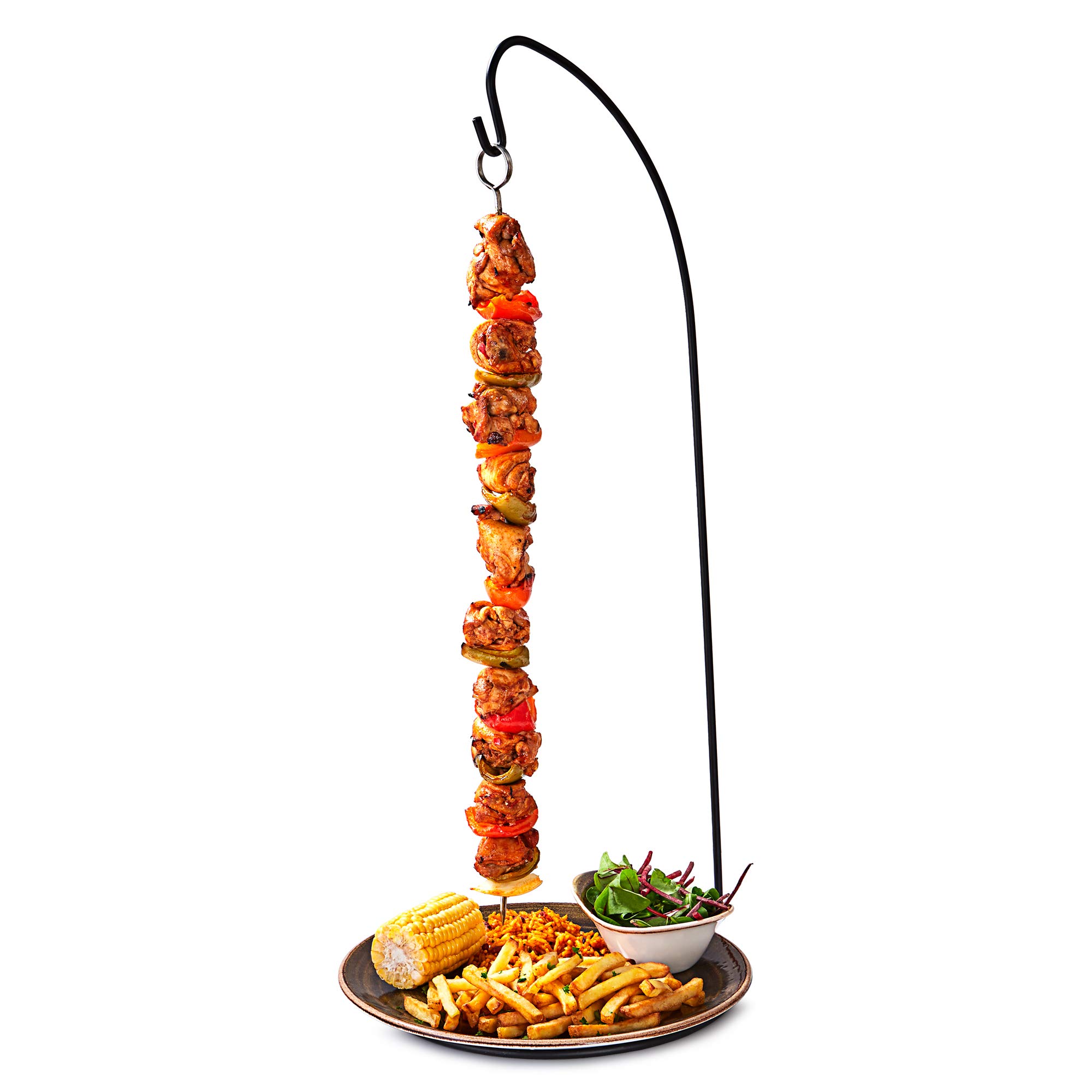 dine@drinkstuff Large Espetada Hanging Kebab Stand - Hanging Kebab Skewer Holder for Creative Food Service