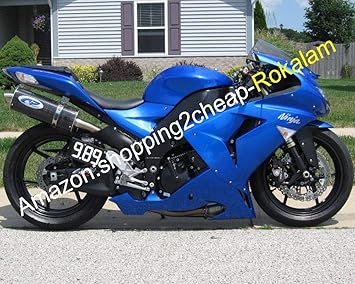 For Kawasaki Parts Ninja Zx10r 06 07 Zx 10r 06 07 Zx 10r Blue Motorbike Aftermarket Kit Complete Fairing Injection Molding Amazon Co Uk Car Motorbike