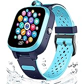 TOPUSER 4G GPS Smart Watch for Kids Boys Girls Watches [Global Version] SOS Emergency Alarm Waterproof Smartwatch with Text Video Voice Call Phone Watch Tracker Real Time Tracking Age 3-12