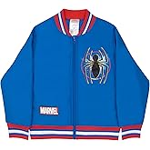 Marvel Superheroes Boy's Bomber Jacket - Spider-Man, Miles Morales, Black Panther, Ghost-Spider, Venom Bomber Jacket for Kids