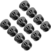 12-Pack Motorcycle Rubber Grommets Kit Compatible with Harley Honda Yamaha Suzuki Kawasaki Fairing Cowling - Durable TPU Replacement Washers for Windshield, Saddlebag, Side Cover &amp; Bodywork Repair