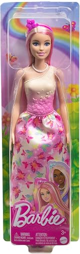 Barbie Royal Doll with Pink Blonde Hair Accessories Fantasy Dress Up view 6