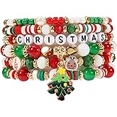 Lonext Halloween Bracelets Stackable Heishi Beaded Stretch Bracelets