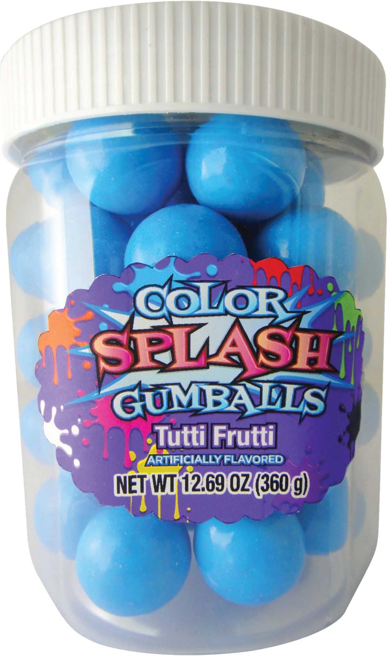COLORSPLASH GUMBALLS Jars, Blue, 12.69 oz, 49 Piece