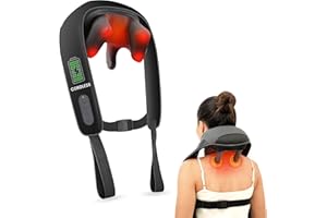 Snailax Neck Massager for Pain Relief Deep Tissue, Neck Massage with Heat, Cordless Massager for Back and Shoulder Pain, Deep Kneading Back Massager, Gift for Mom Dad