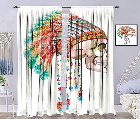 Amazon.com: Fogoodecor Native American Room Darkening Curtain