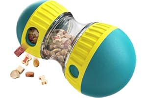 COSOWO Interactive Dog Treat Dispenser and Puzzle Toys, Dog Slow Food Feeder Rolling Ball for Reducing Boredom and IQ Training Toys, Green