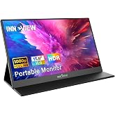 InnoView Portable Monitor, 15.6 Inch FHD 1080P HDMI USB C Second External Monitor for Laptop, Desktop, MacBook, Phones, Table