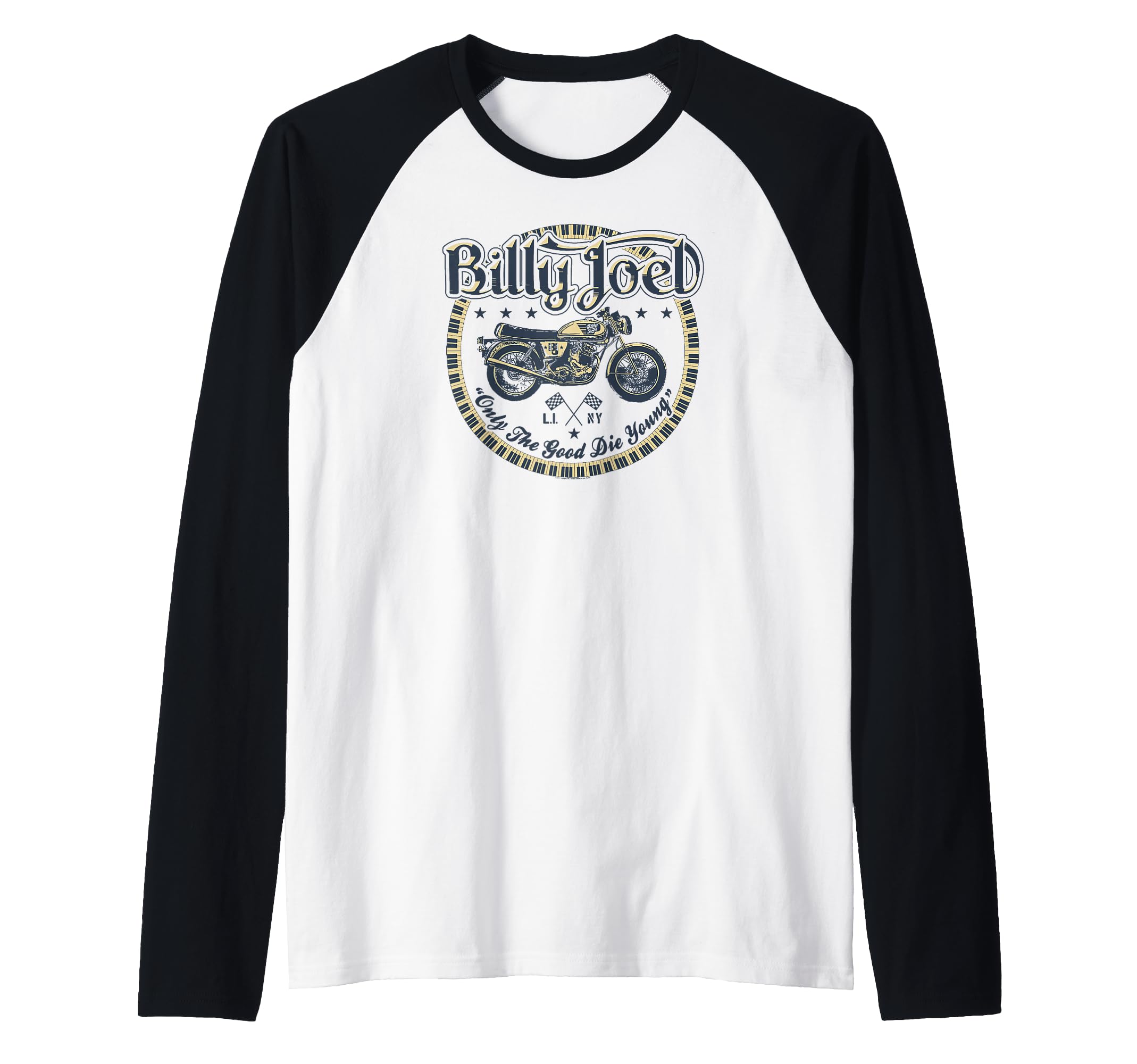 Billy Joel - Only The Good Raglan Baseball Tee
