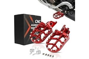 JFG RACING Dirt Bike Foot Pegs,CNC Motorcycle Footpegs for CR125 CR250 02-11/CRF150R 07-24/CRF250R 04-24/CRF450R 02-24/CRF250
