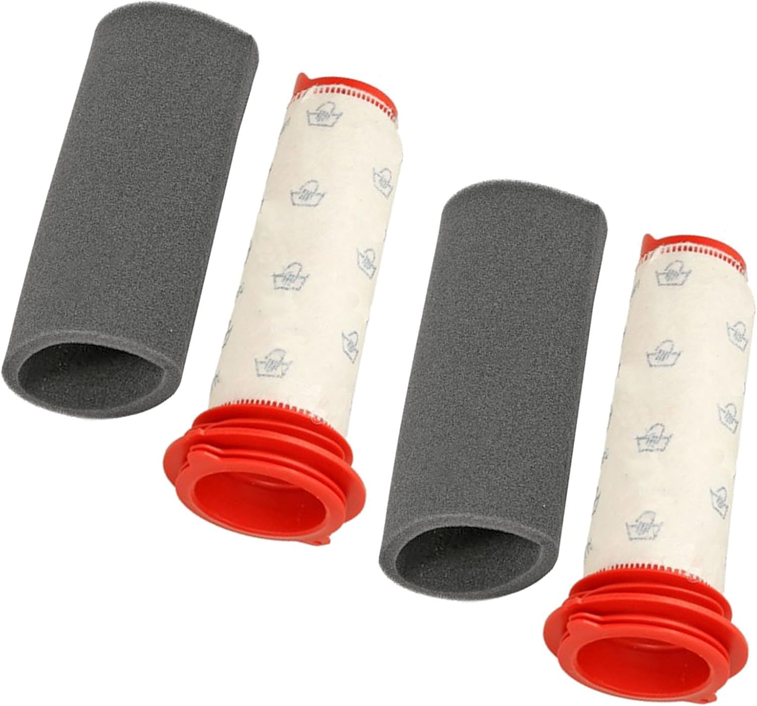 SPARES2GO Washable Main Stick Filter + Foam Insert for Bosch Athlet Cordless Vacuum Cleaner (2 of Each) - Image 3