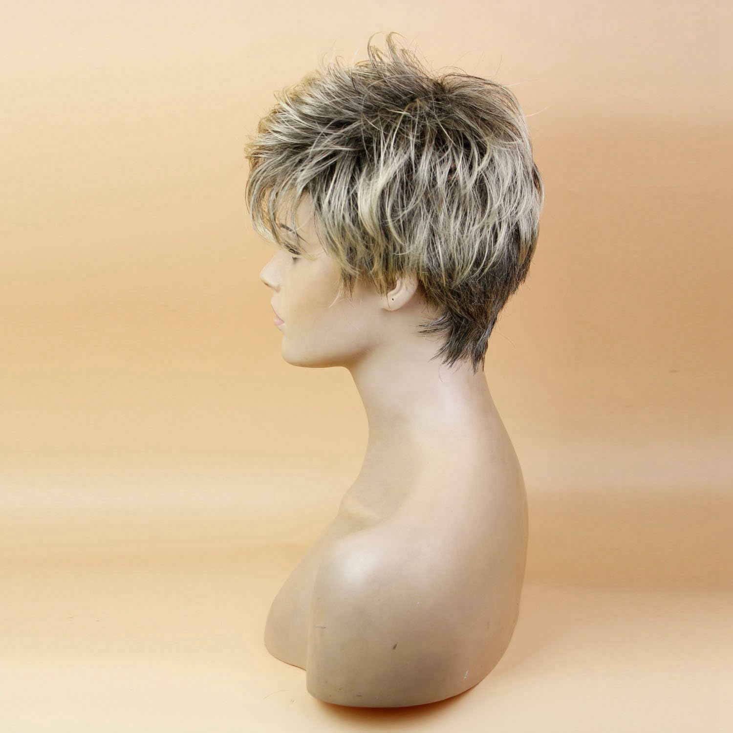 Fouriding Women's Sexy Short Grey Wig Bob Ladies Synthetic Heat Resistant Halloween Cospaly Costume Ladies party Fancy Dress Hair Wigs Hairpiece for Women Lady - Image 5