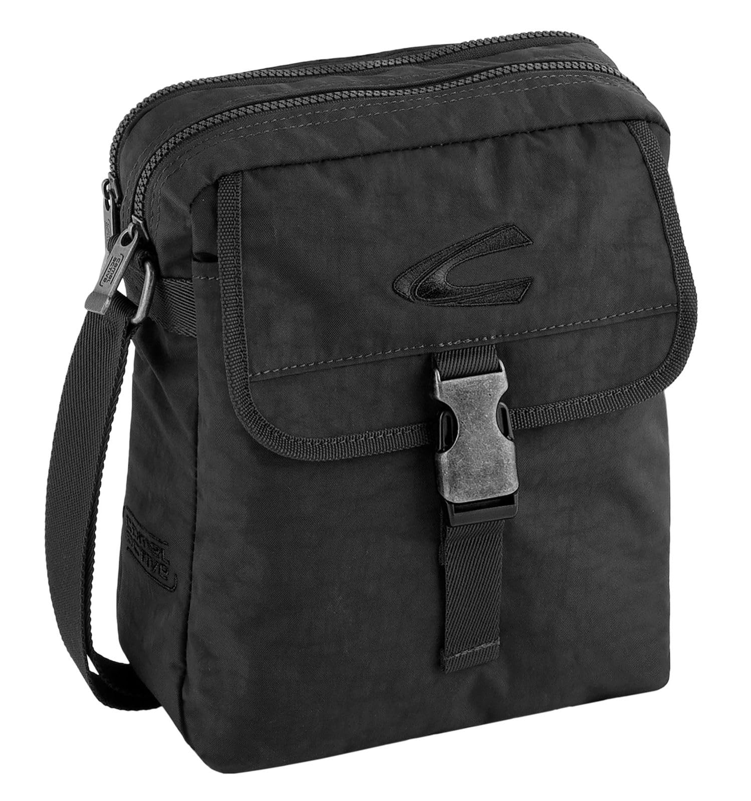 camel active Umhängetasche; B00 Journey Messenger Bag, 26 cm, Black (Schwarz)