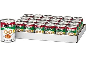 SpaghettiOs Canned Pasta with Meatballs, Healthy Snack for Kids and Adults, 15.6 OZ Can (Pack of 24)