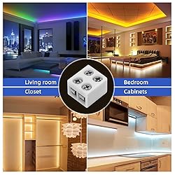 20 PCS 2-Pin 10mm Solderless LED Strip