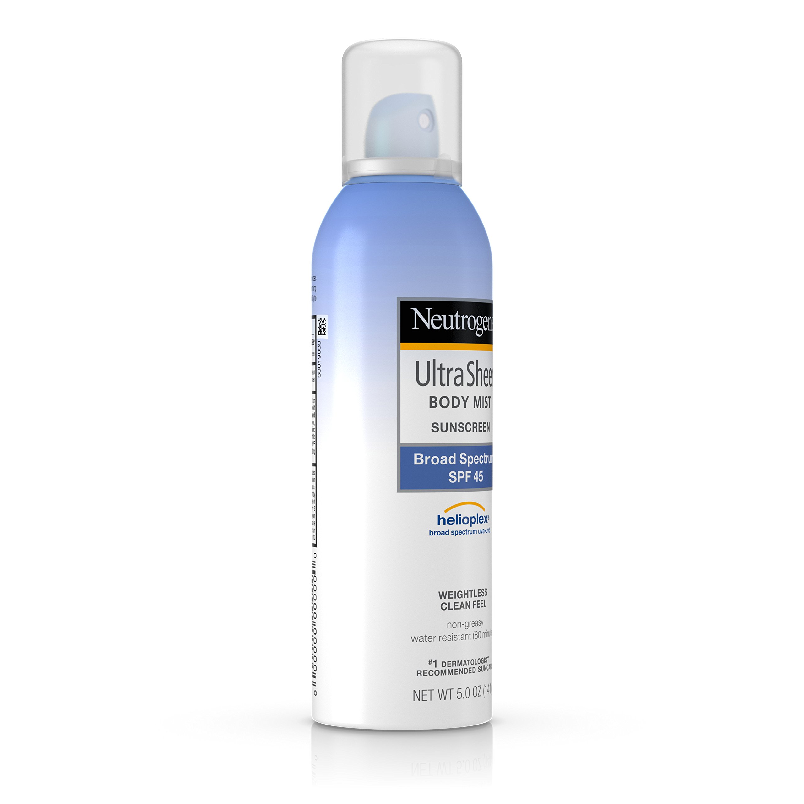 Neutrogena Ultra Sheer Body Mist Sunscreen, Broad Spectrum Spf 45, 5 Oz