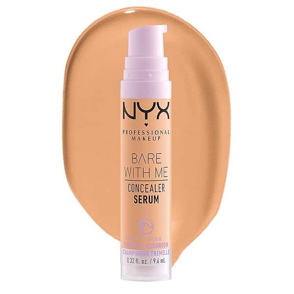 NYX PROFESSIONAL MAKEUP BARE WITH ME CONCEALER SERUM, CONCEALER MAKEUP FOR UP TO 24HR HYDRATION – TAN