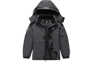 BYLESIN Kid's Waterproof Ski Jacket Warm Winter Coat Boys Snowboarding Jackets Outdoor
