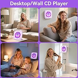CD Player Portable Bluetooth Rechargeable: CD