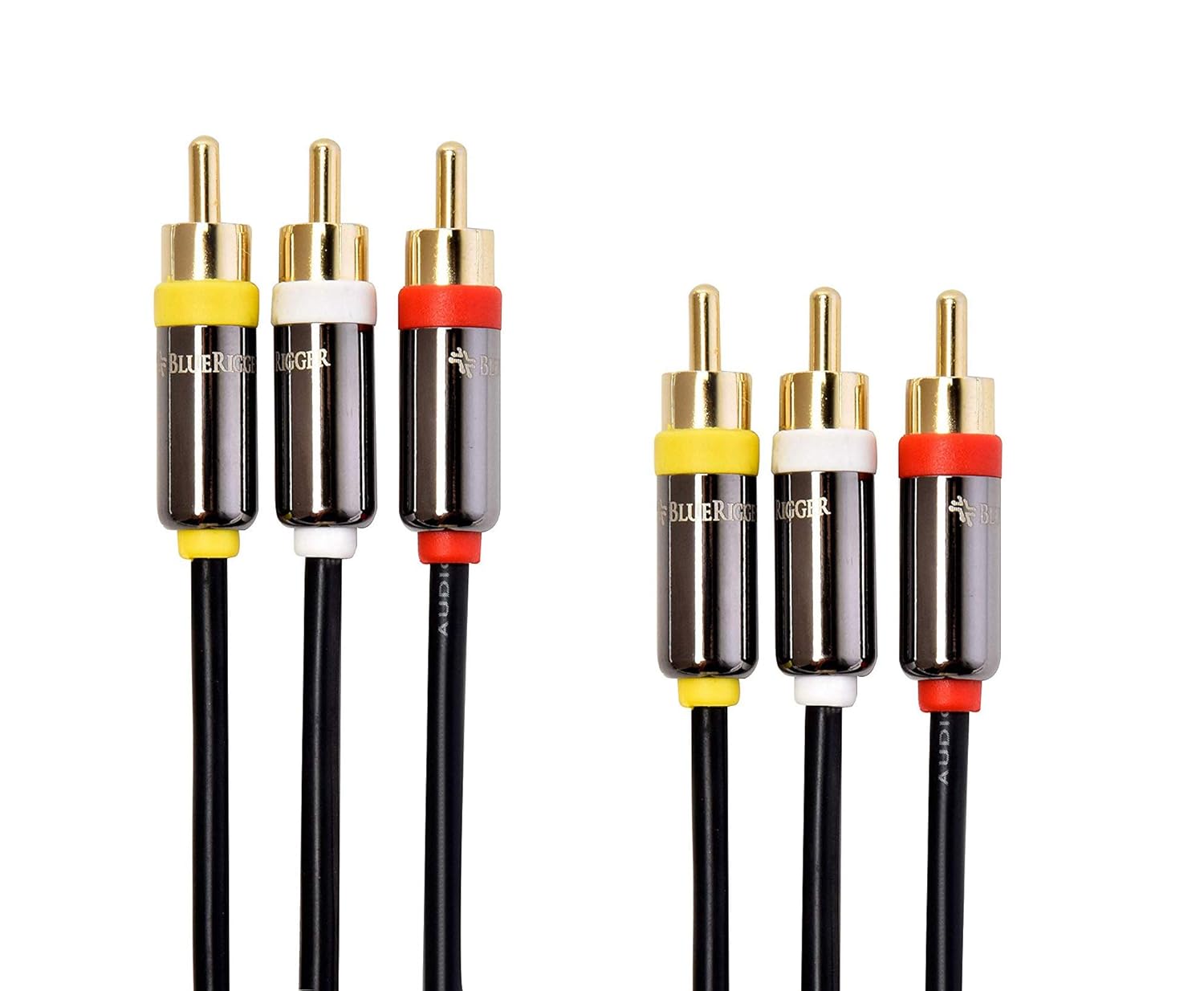 Buy BlueRigger Dual Shielded Subwoofer Audio RCA Cable with Gold Plated