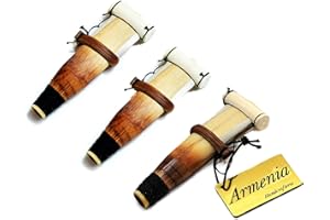 SET of 3 Semi-Professional ARMENIAN DUDUK REEDS key A - handmade Ramish Oboe Balaban Woodwind Instrument - Mey Ney