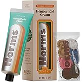 Norms Hemorrhoid Treatment Cream, Max Strength 5% Lidocaine, Rapid Relief for Hemorrhoidal Pain, Swelling, Itching, with Phenylephrine HCL, Aloe & Glycerin – Big Squeeze 2oz Tube