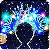 Latious Light Up Mermaid Headband New Year Costume Headwear for Women