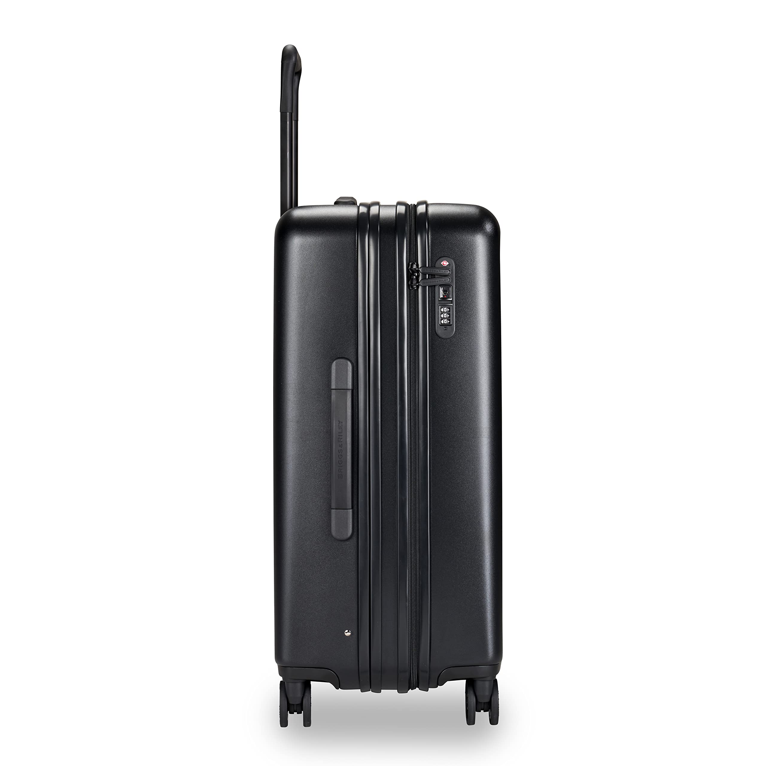 Briggs & Riley Sympatico Hardside Large Spinner Luggage, Matte Black, 27-Inch Checked