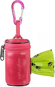 simpletome Dog Waste Bag Dispenser for Leash Belt Waterproof 1680D Oxford YKK Zipper