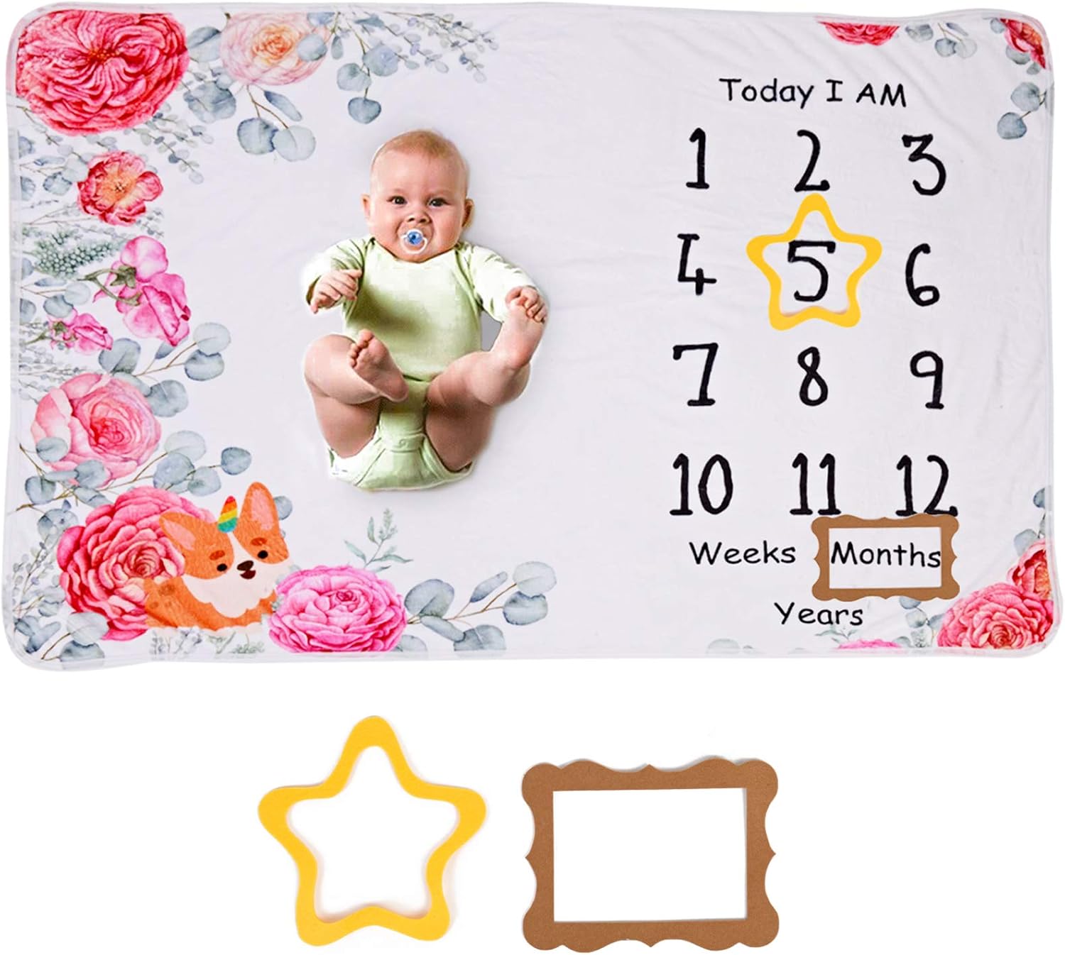 best size for milestone blanket