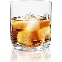 Vivocci Unbreakable Tritan Plastic Rocks 12.5 oz Whiskey & Double Old Fashioned Glasses | Thumb Indent Base | Ideal for…