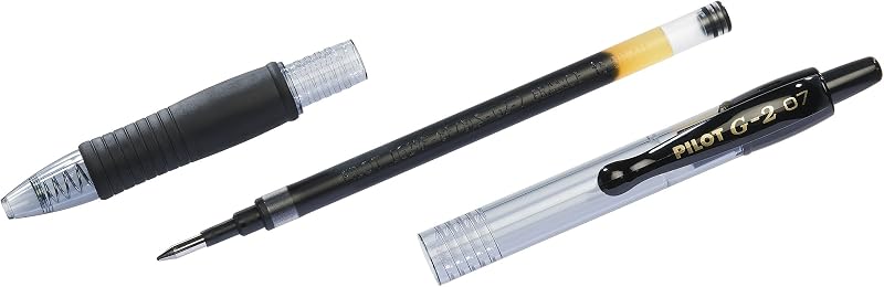 - 6 G2 Plus - Stylo Encre Gel - Rechargeable - Noir - Pointe Moyenne